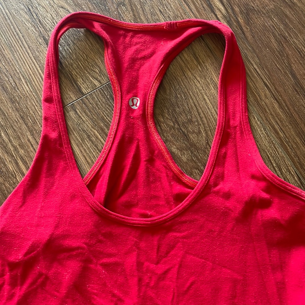 Lululemon bright red track top - longer length